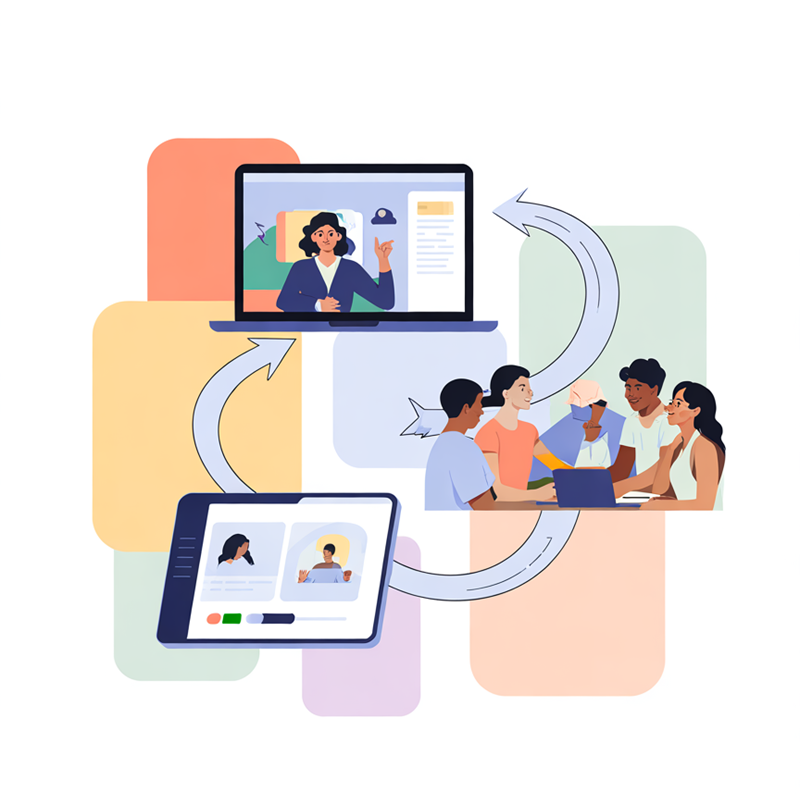 Arrows Pointing to Home