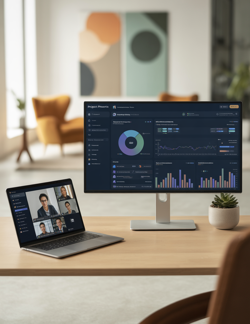 Team collaboration dashboard