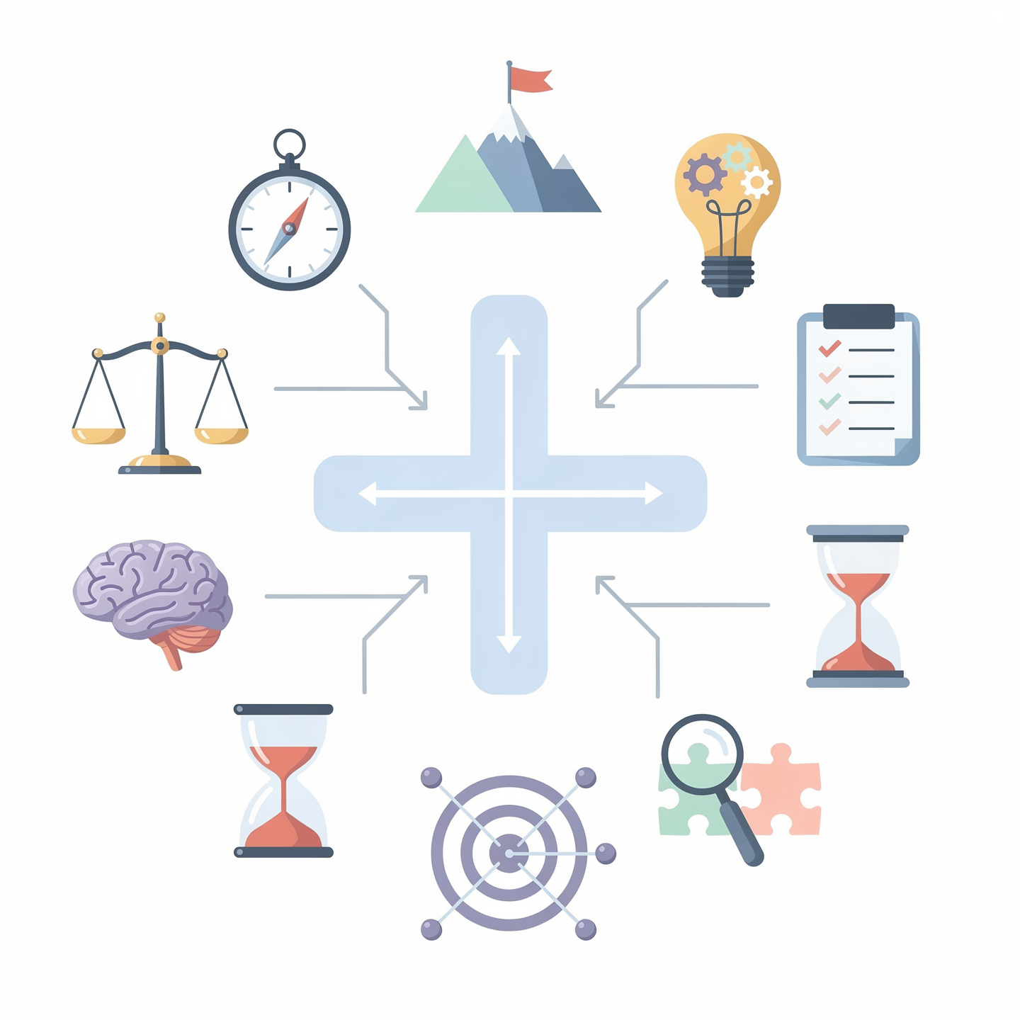 Arrows Pointing to Home