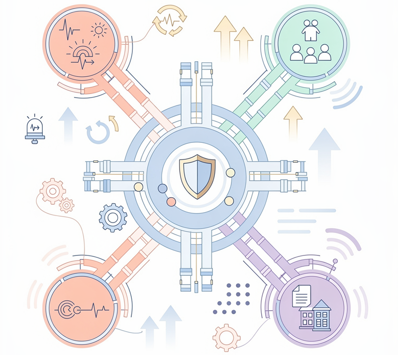 Arrows Pointing to Home